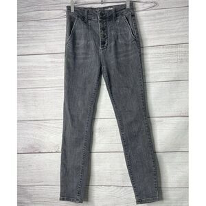 Anthropologie Pilcro & the Letterpress Womens 27x27‎ High Rise Skinny Jeans Gray